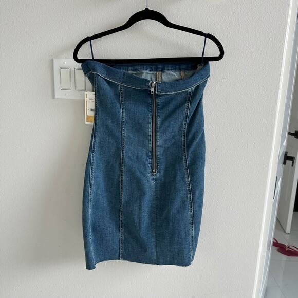 Lucky Brand
Western Strapless Denim Bodycon Mini Dress new size 8 - Picture 5 of 7